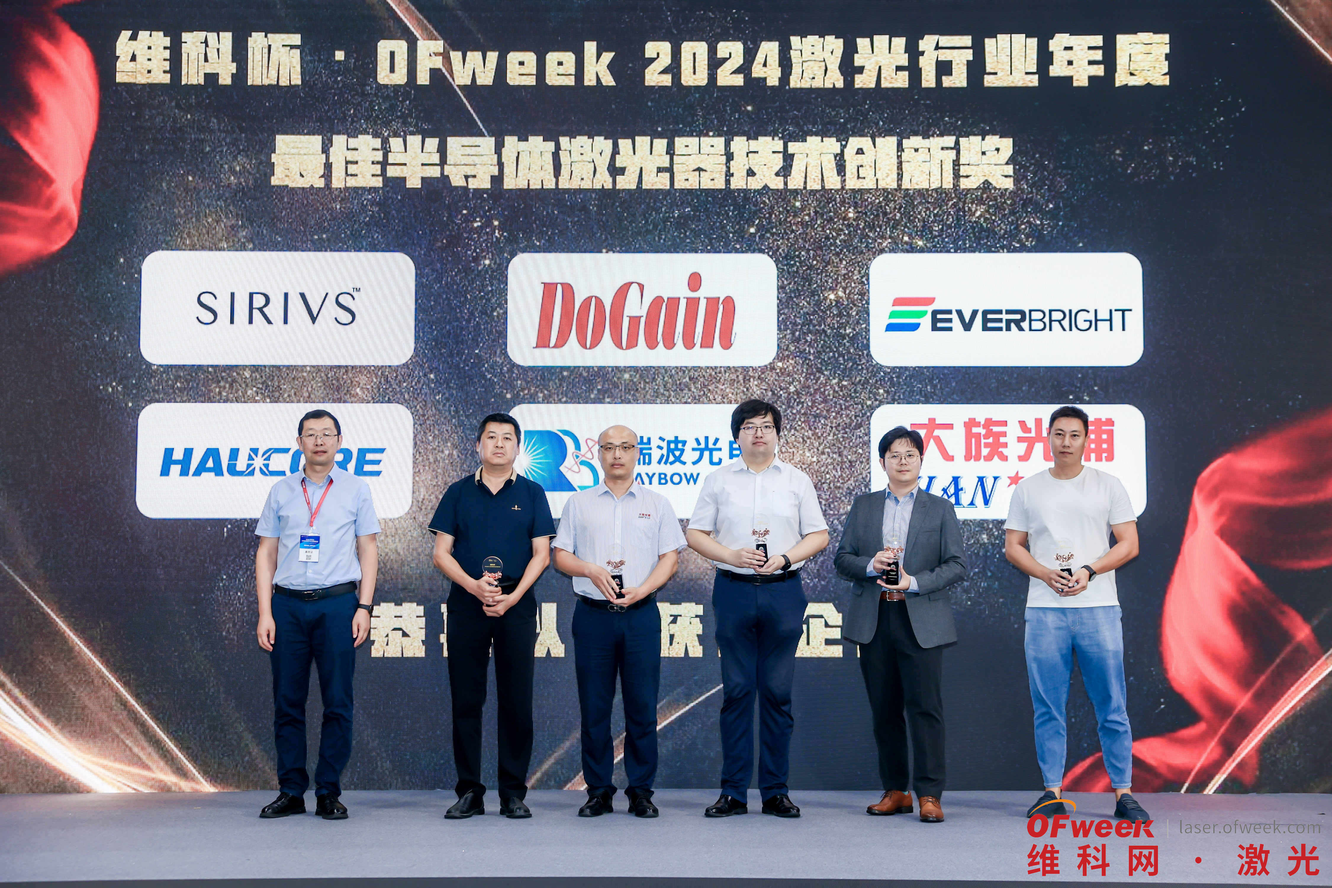 瑞波光電榮獲2024OFWEEK最佳半導體激光器技術創新獎